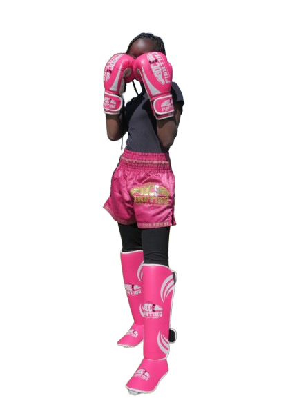 Combattante BOC'S FIGHTING en garde